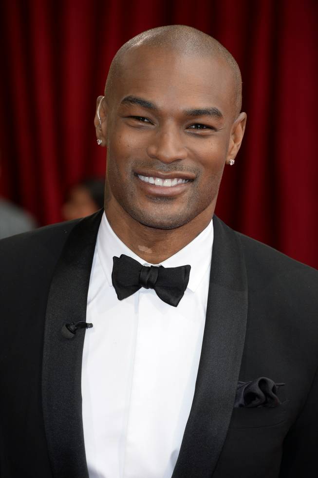 Tyson Beckford arrives at the Oscars on Sunday, March 2, 2014, at Dolby Theater in Los Angeles.